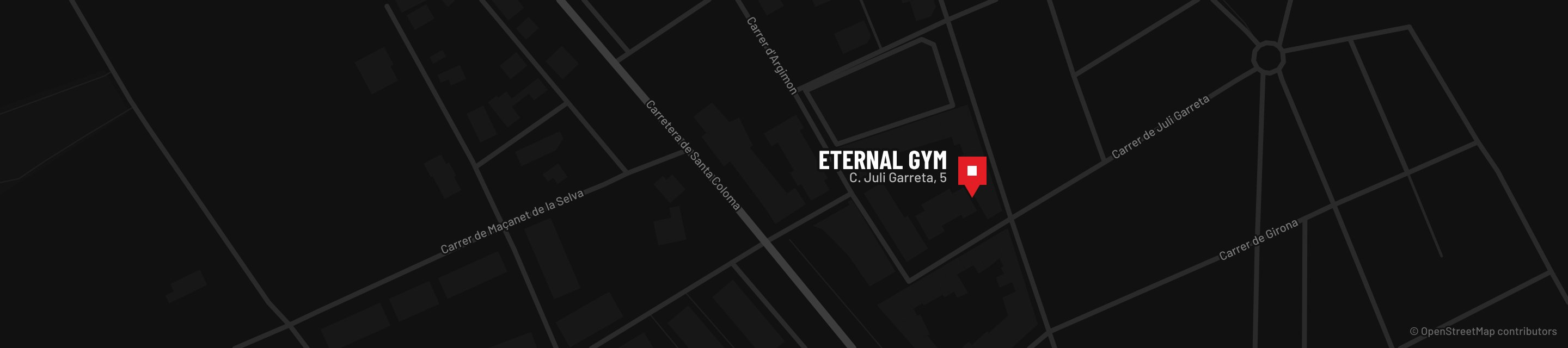 Mapa: Eternal Gym al Carrer de Juli Garreta, 5, de Sils